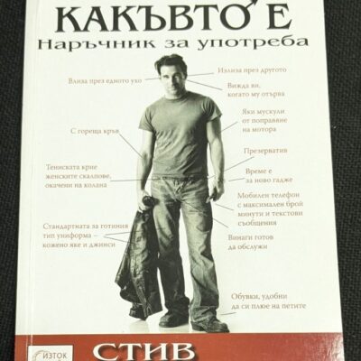 Корицата на книгата "Мъжът какъвто е" от Стив Сантагати – наръчник за жени, издаден от "Исток - Запад".1