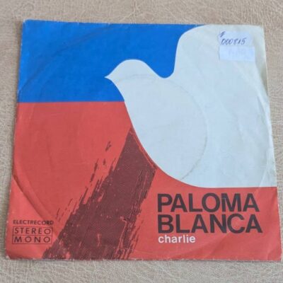 Paloma Blanca Charlie – оригинална цветна обложка на грамофонна плоча Electrecord с бял гълъб