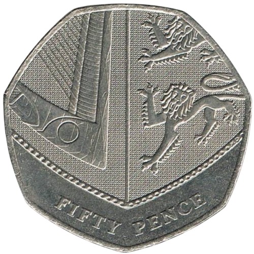 50 пенса, емисия 2012 година