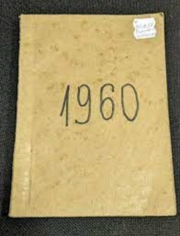 Корица на списание "Предучилищно възпитание", 1960 г., с текст и графика, свързани с ранното детско възпитание.
