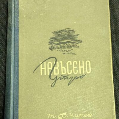 Корицата на "Навъсено утро" от Алексей Толстой, трета част от трилогията "Пътят на мъките", публикувана през 1946 година.