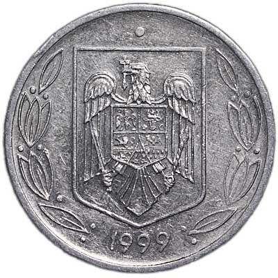 Монета от Румъния, 500 леи, емисия 1999 година.