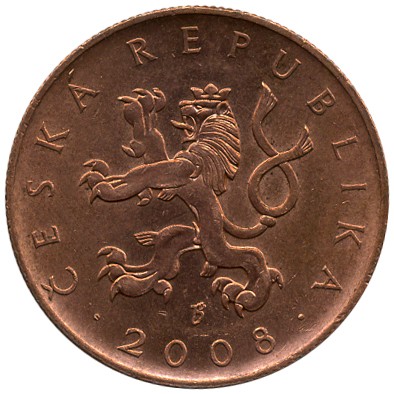 Монета от 10 крони, 2008 г., Чехия.1