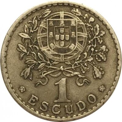 Монета 1 ескудо 1930 г. Португалия