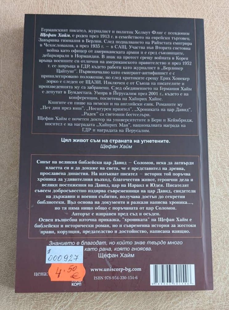 Хрониката на цар Давид Щефан Хайм