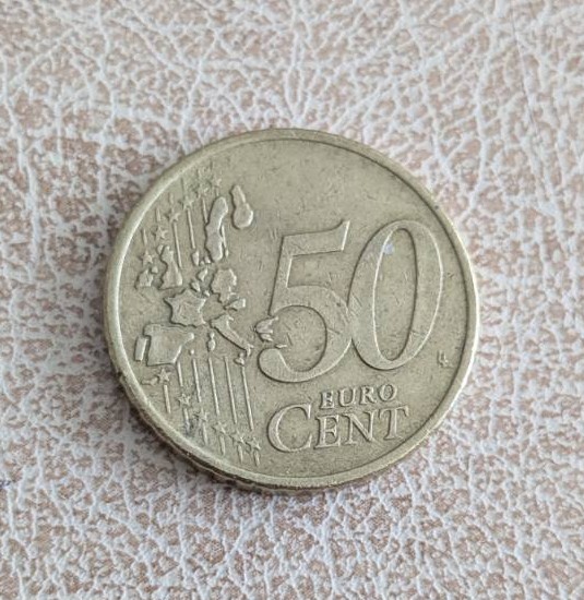 Монета 50 евроцента Гърция 2002 с образа на Елефтериос Венизелос