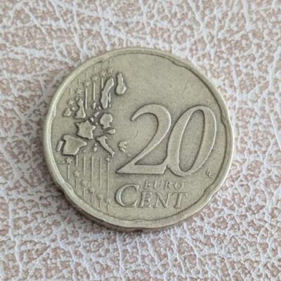 Монета 20 евроцента Гърция 2002 с образа на Йоанис Каподистрия