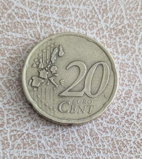 Монета 20 евроцента Гърция 2002 с образа на Йоанис Каподистрия