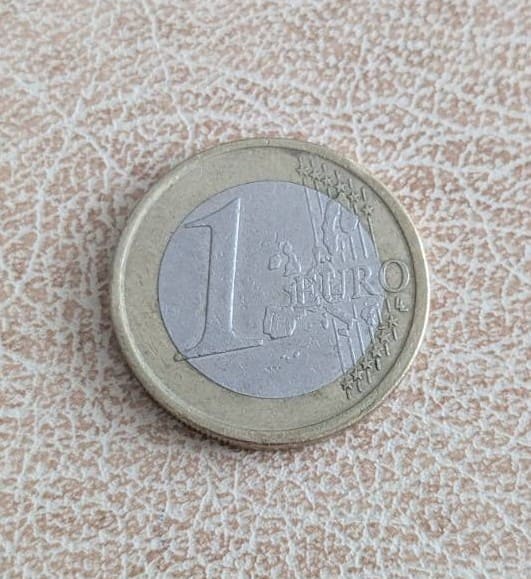 Обща европейска страна на монета Испания 1 евро 2000