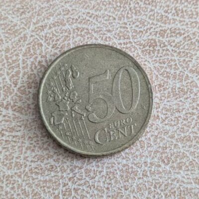 Обща европейска страна на монета Нидерландия 50 евроцента 1999