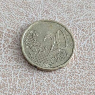 Португалия 20 евроцента 2002 г. – кралски печат от 1142 г.