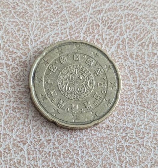 Португалия 20 евроцента 2002 г. – кралски печат от 1142 г. - Image 2