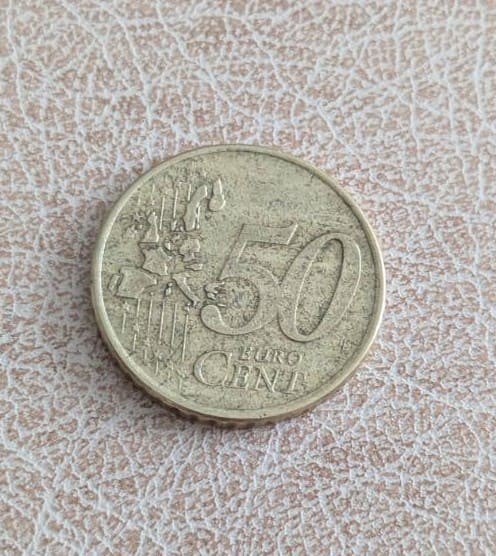 Обща европейска страна на монета Нидерландия 50 евроцента 2000