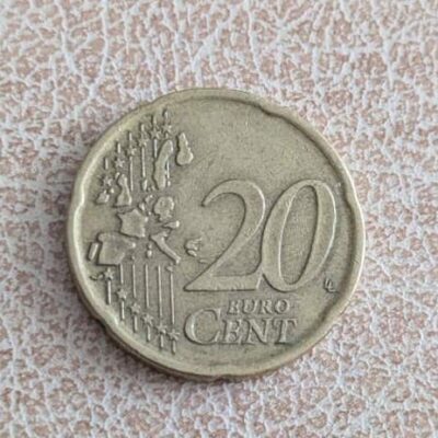 Обща европейска страна на монета Испания 20 евроцента 1999