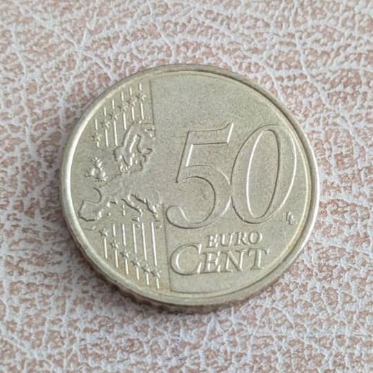 Обща европейска страна на монета Франция 50 евроцента 2020
