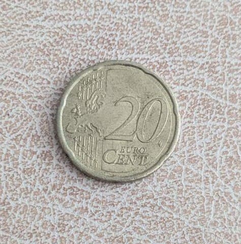 Германия 20 евроцента 2012 Бранденбургската врата